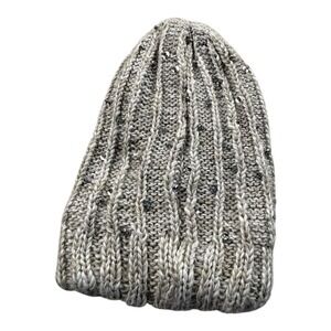 14th & Union Gray Knit Beanie Hat One Size with Sequins Winter‎ Accessories